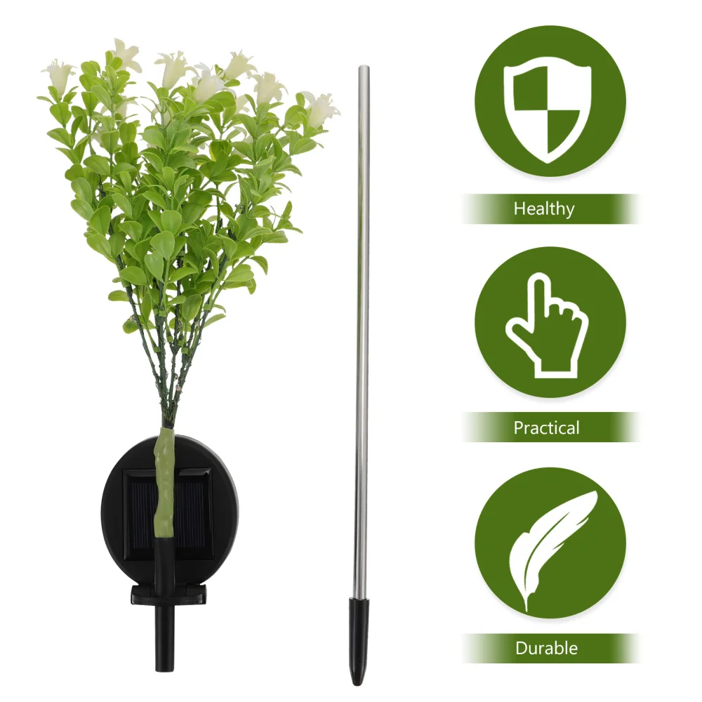 

1PC Solar Energy Trumpet Flower Lawn Lamp Yard Garden Solar LED Flower Lamp