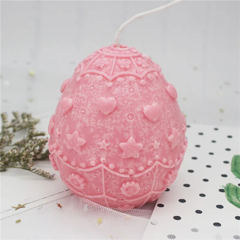 

Easter Egg Rabbit Pattern Silicone Candle Mold DIY Plaster Aromatherapy Mold Home Decoration Handmade Soap Making Crafts