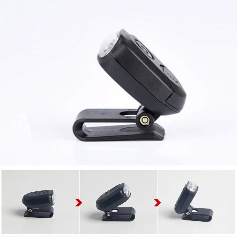 

Cap Hat Light 3-LED Headlamp Rotatable Ball Cap Visor Light Hat Light Hands Free for Hunting Camping Fishing M56