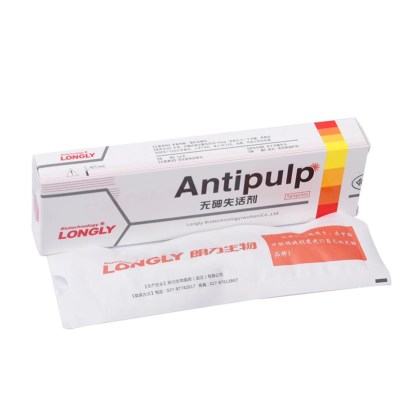 

Dental Longly Pulp Devitalizer Devitalization Paste Devitalizing Agent Antipulp Non-arsenic 1g/Syringe