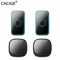 cacazi usb wireless doorbell waterproof 110db 60 chimes 300m range intelligent door bell 1 2 button 3 4 5 receiver 2021 newest