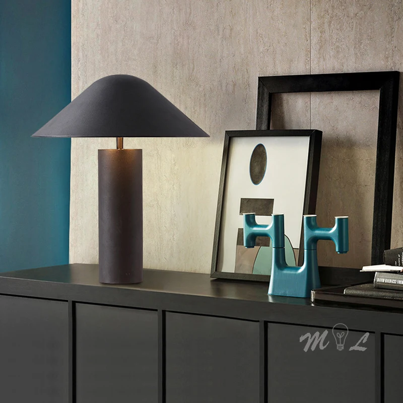 Iron Mushroom Beside Lamp Led Table Lamp Home Deco Modern Art Lamp Table Light Study Living Room Bedroom Reading Lamp Art Deco