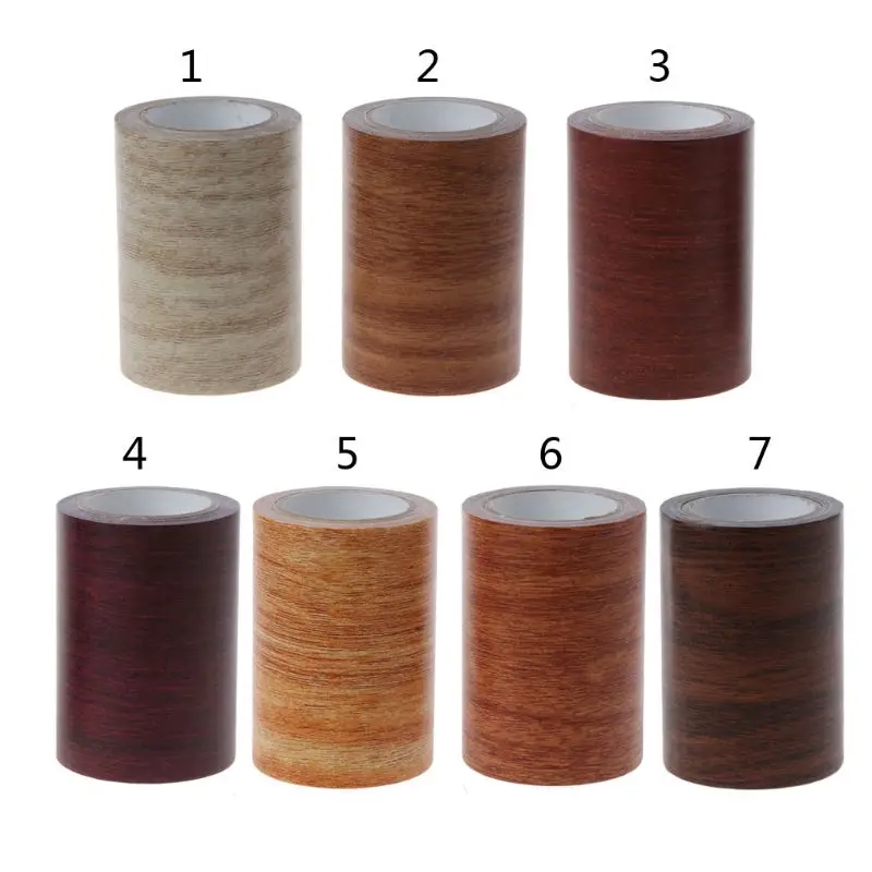 

3\" X15' Realistic Woodgrain Repair Tape Patch Wood Textured Furniture Adhesive