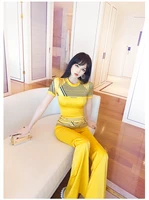 new summer office lady fashion casual brand female women girls shirt pants suits sets clothing
