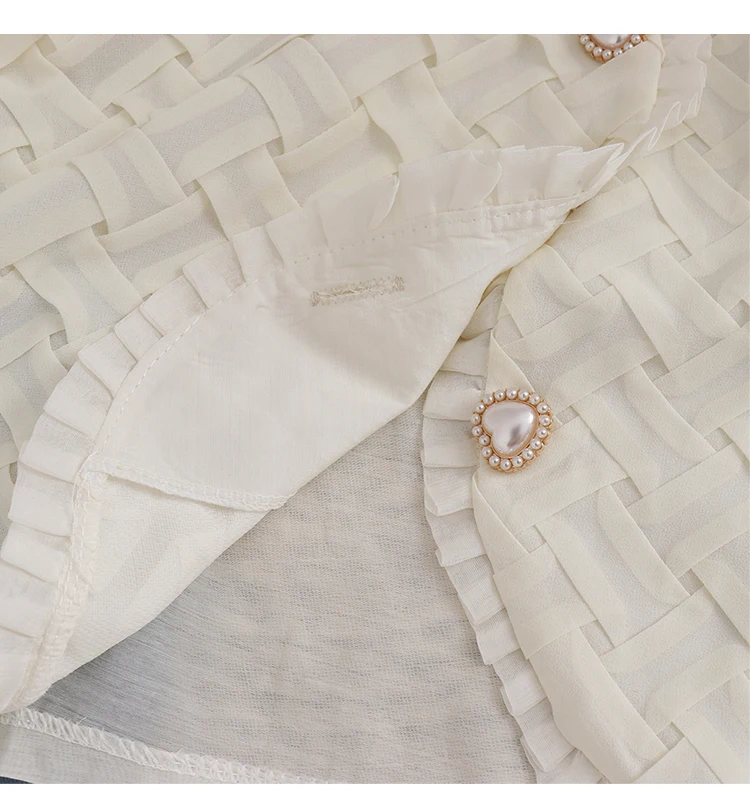 

Sweet Puff Sleeve Loose Shirt for Women 2021 Summer French Style Retro Minority V-neck Short Tops Slim Elegant Women's Blouse