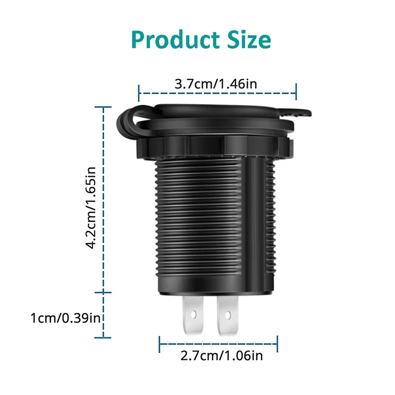 Гнездо прикуривателя для автомобиля морского мотоцикла квадроцикла домов на