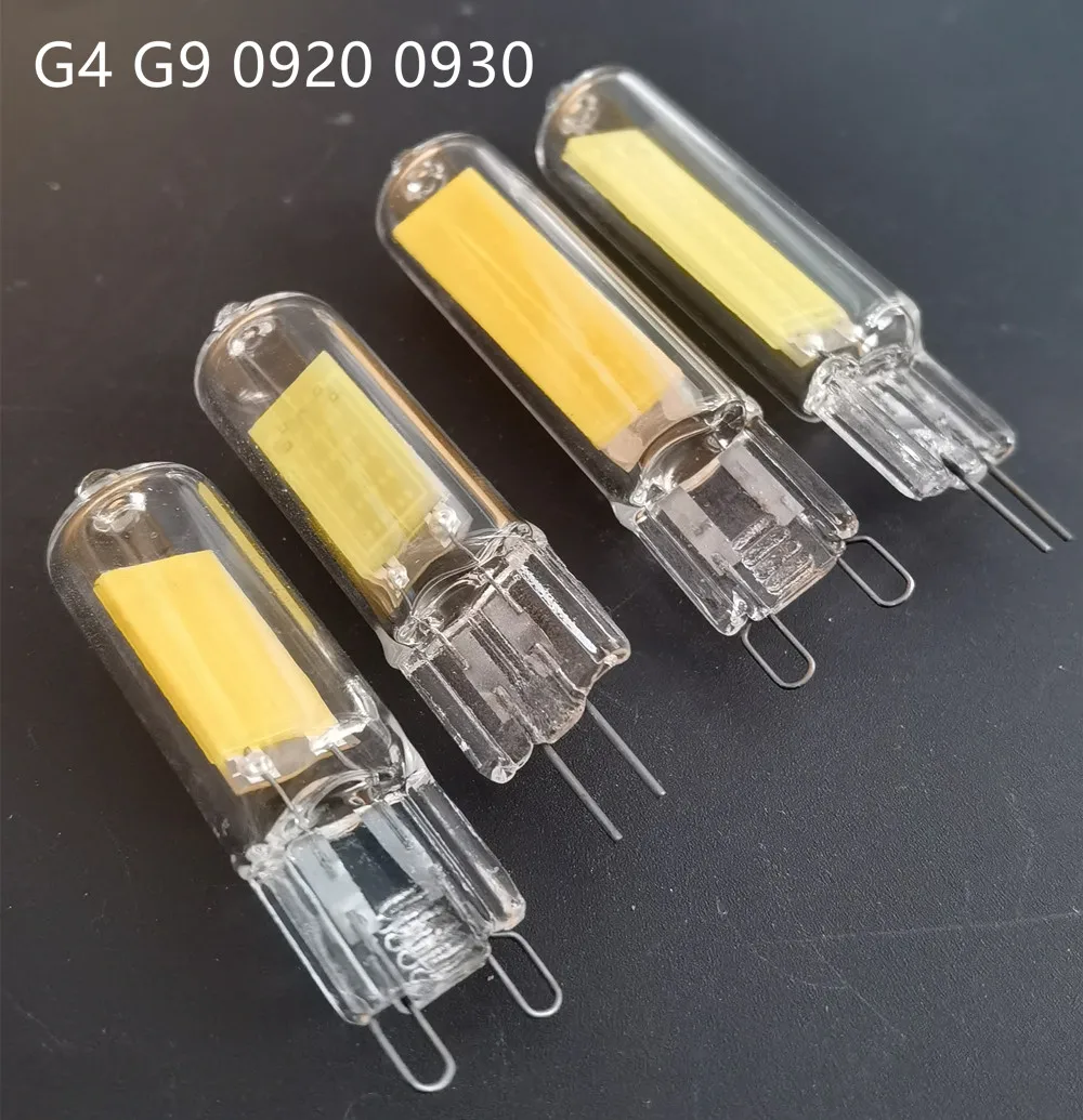 Супер яркий G4 G9 светодиодный светильник лампа 3W 5W 220V Стекло лампы холодный