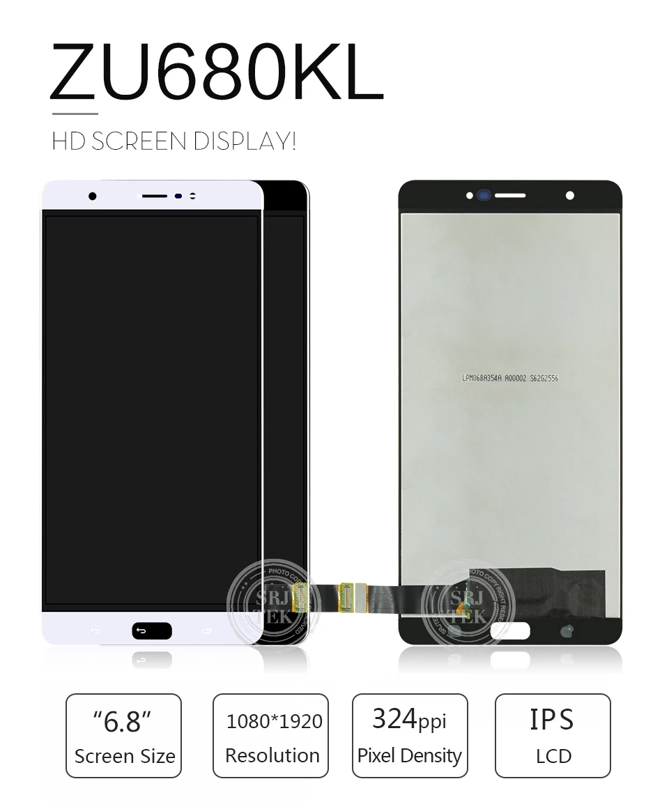 Дисплей для Asus Zenfone 3 Ultra ZU680KL, ЖК-дисплей, сенсорный экран в сборе для ASUS ZU680KL, запасные части для ЖК-дисплея