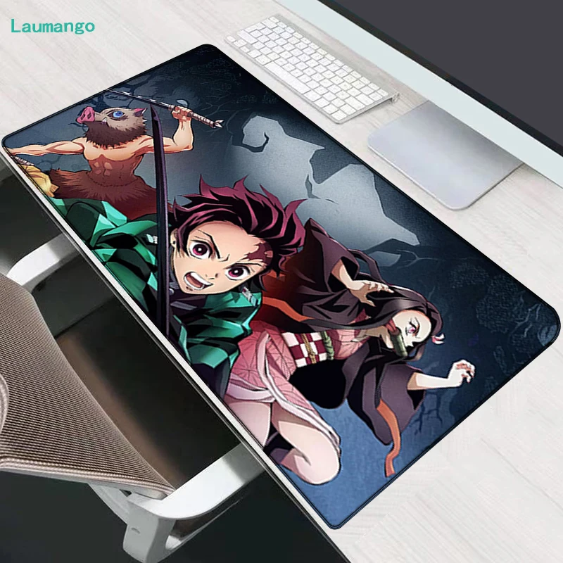 

Anime Demon Slayer Large Custom Mouse Pad Kawaii Gamer Desk Mat Deskmat Cs Go Gaming Keyboard Game Mats Keyboards Accessories