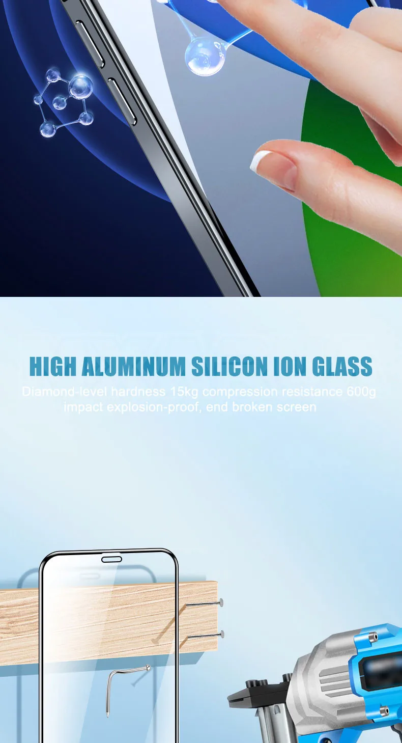 iphone 8 glass screen protector 2000D מעוקל מגן זכוכית עבור iphone 6 6S 7 8 בתוספת SE מסך מגן על iphone X XR XS 11 12 פרו מקס מזג זכוכית מקרה iphone 8 screen protector