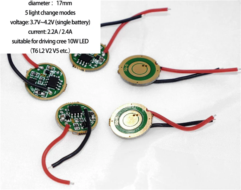 Cree чип XPE Q5 R2 R5 T6 L2 V2 V5 фонарик привод плата 3W 5 Вт 10 Светодиодный УФ Фиолетовый
