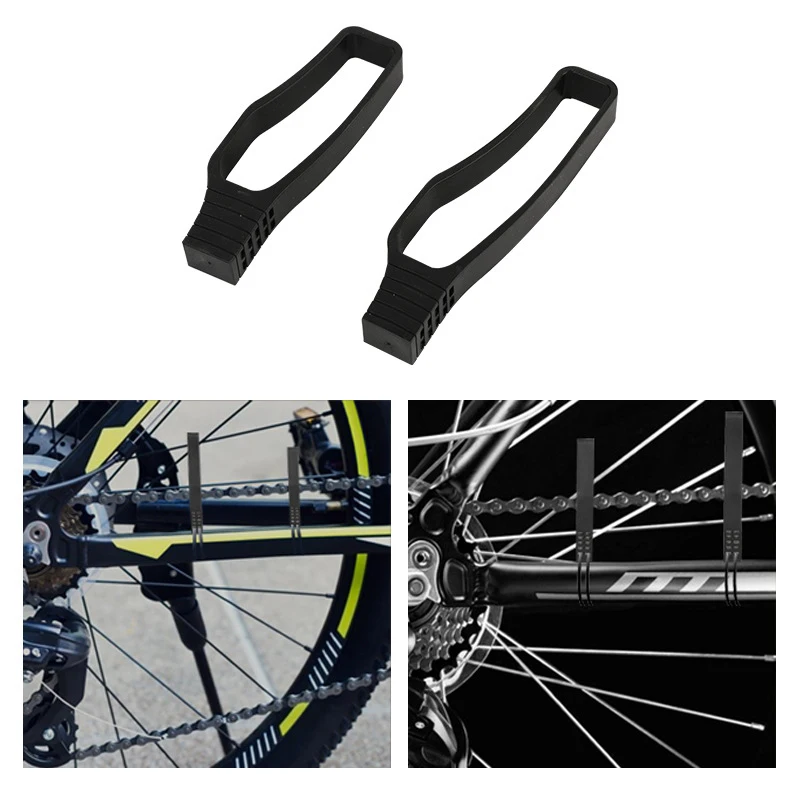 Protector de goma para cadena de bicicleta, cubierta protectora para cadena de ciclismo, 1 par
