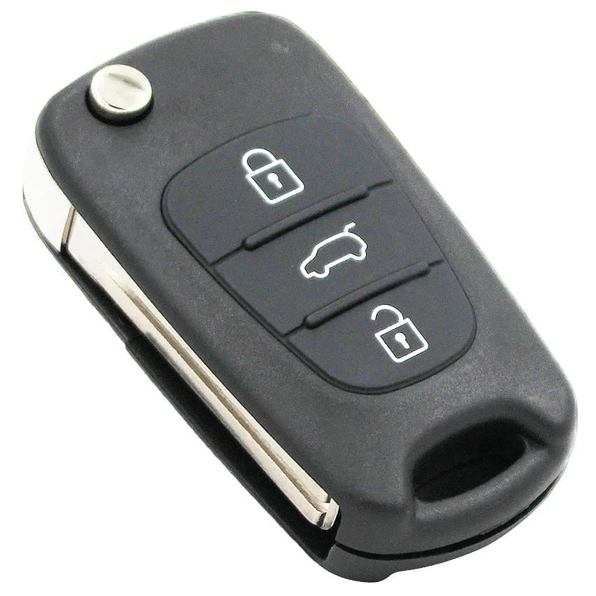 Чехол книжка с 3 кнопками для KIA SORENTO SPORTAGE CERATO RIO|shell replacement|shell kiashell key |
