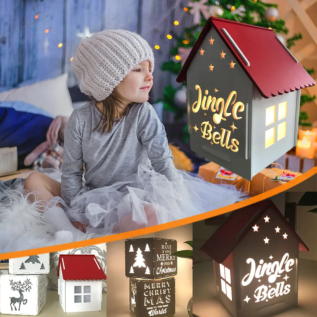 СВЕТОДИОДНЫЙ ночник в деревянной коробке креативный маленький светильник