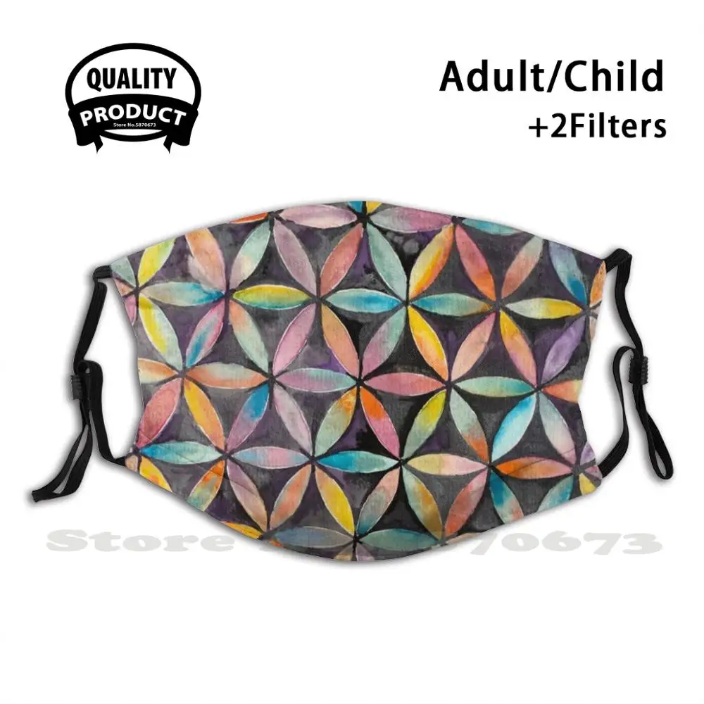 

Маска для лица с фильтром «цветок жизни»