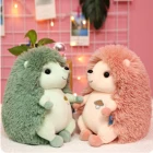 Мягкие игрушки 23 см, кукла в форме Ежика из мультфильма, плюшевые игрушки, настольное украшение, хороший подарок для детей, подруги, розовыйкоричневыйзеленый