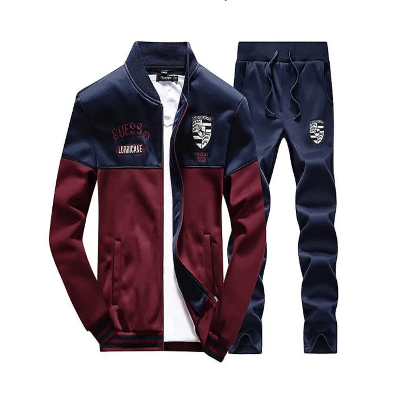 Мужской спортивный костюм модный фирменный в стиле пэчворк из двух предметов:
