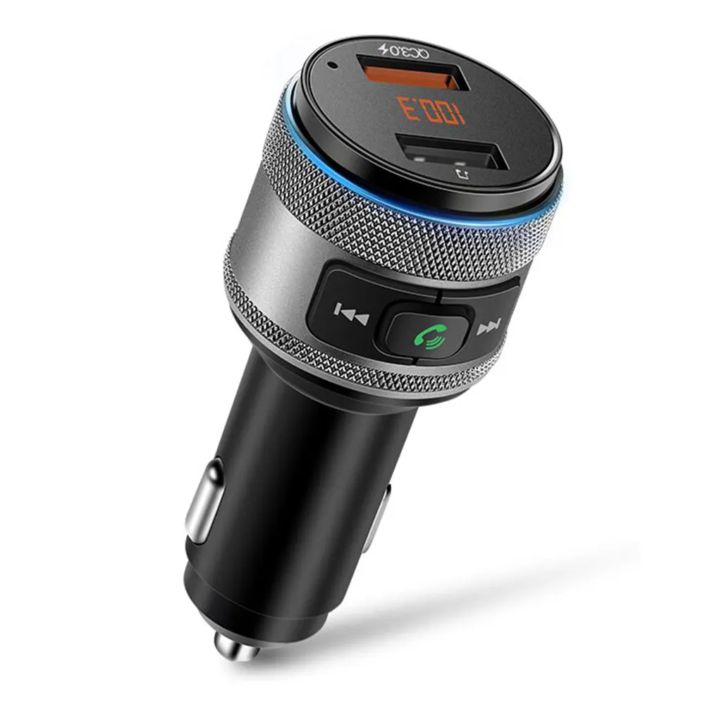 Bluetooth 4 2 fm передатчик автомобильное быстрое зарядное устройство QC3.0 u диск
