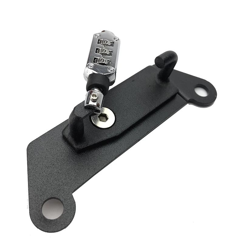 Замок для мотоциклетного шлема крючок крепления паролем черная боковая защита
