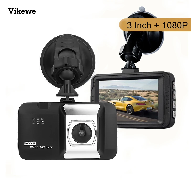 Автомобильный мини видеорегистратор Vikewe 3 0 дюйма Full HD 1080P|Видеорегистраторы| |