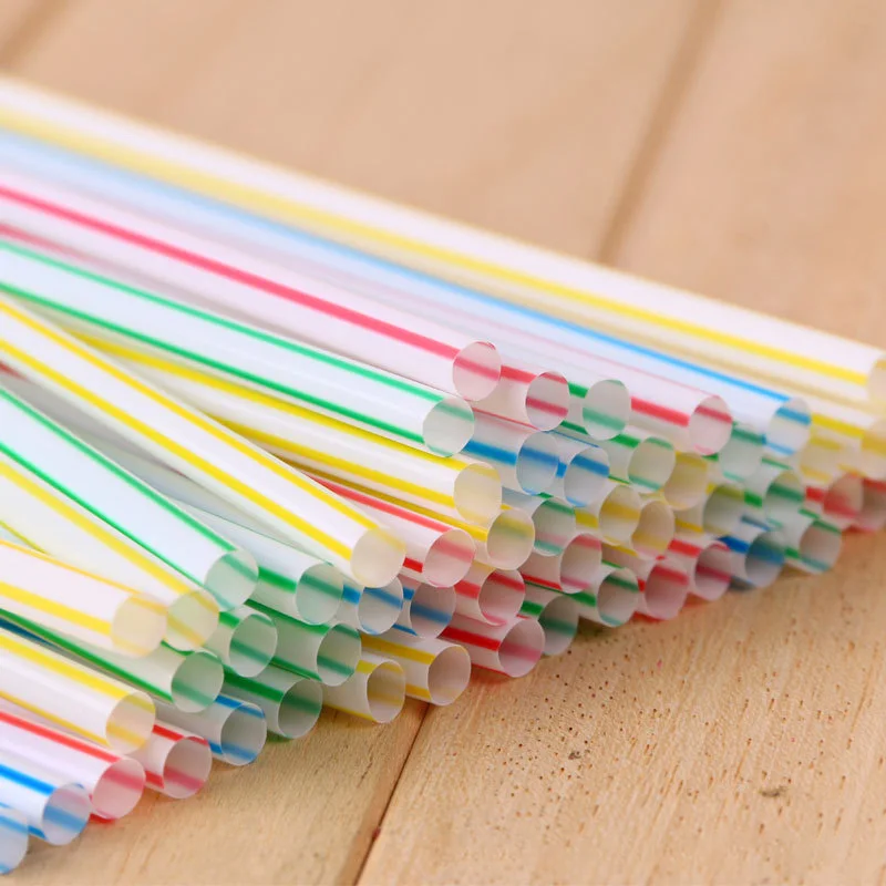 

100Pcs Drinking Straws 260mm/256mm/210mm Black Long Flexible Wedding Party Supplies Plastic Drinking Straws pajitas plastico