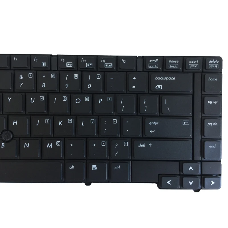 Английская клавиатура для ноутбука HP Elitebook 8440P 8440W 8440 US черная с точечной палочкой