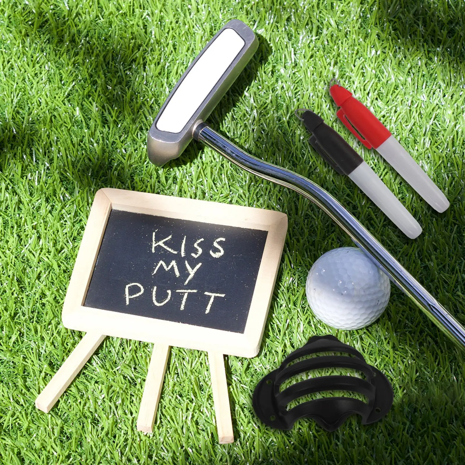 

1 Set of Golf Line Markers Professional Golf Ball Marker Golf Marker Pen with Brush
