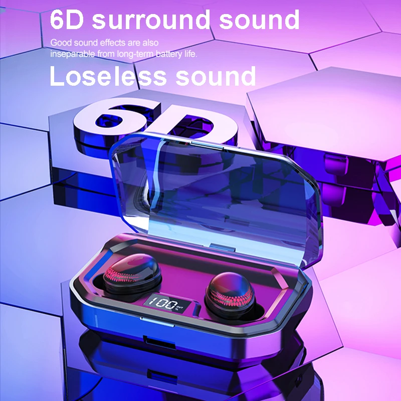 TWS X10 беспроводные наушники Bluetooth 5 0 6D стерео спортивные наушники-вкладыши