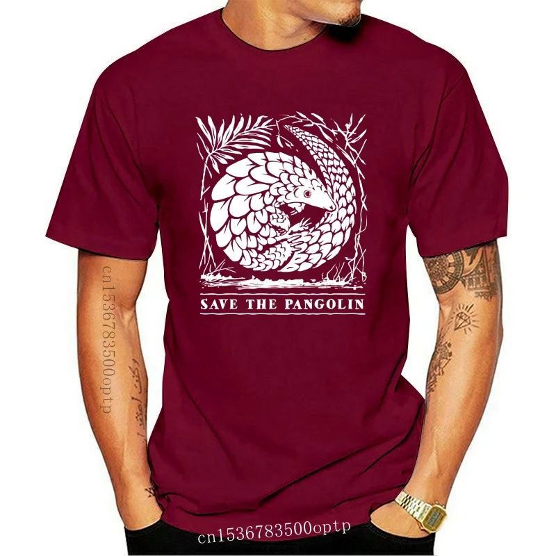

Новая мужская футболка с изображением животных под угрозой исчезновения, футболка с защитой панголина, женская и Мужская футболка