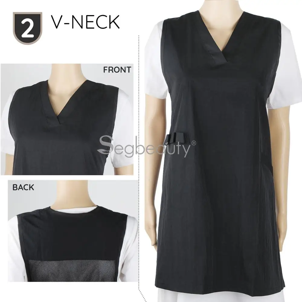 Segbeauty стильный халат без рукавов накидка для резки рабочая форма стрижки волос