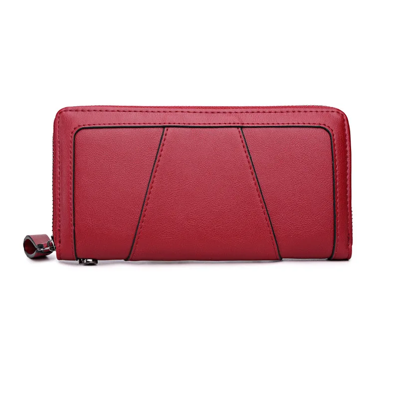 

New Luxury Long Women Leather Clutch Wallet And Purse With Removable Card Holder Coin Bag For Woman Pasek Do Torebki Carteira