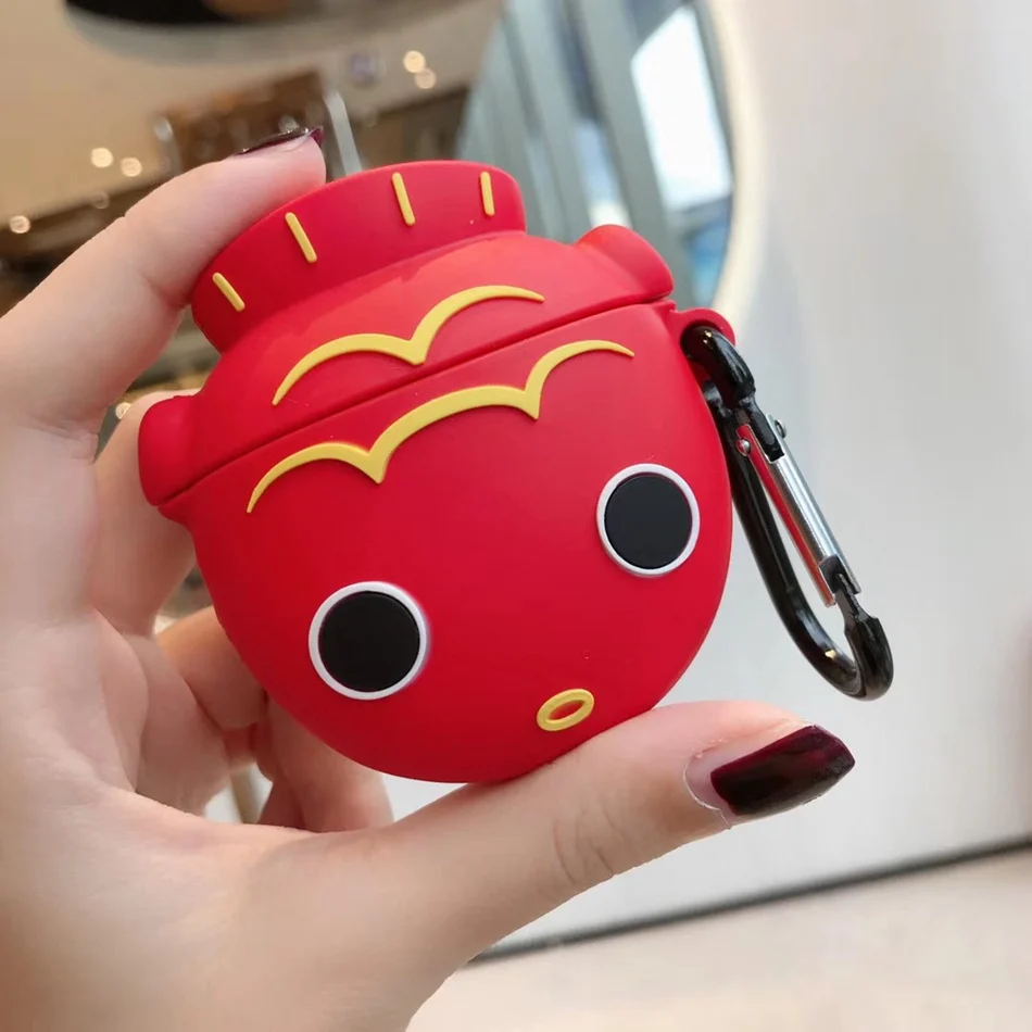 707 3D наушники в виде кролика чехол для Airpods 2 чехол силиконовый чехол для мыши для Apple Air pods чехол Динозавр для наушников ремешок для наушников - Цвет: 707