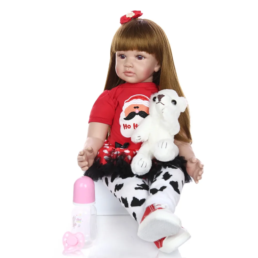

60 см силиконовые игрушки Reborn Baby Doll 24 дюйма виниловые игрушки принцессы для малышей bebes reborn подарок на день рождения игрушка для девочек Bonecas