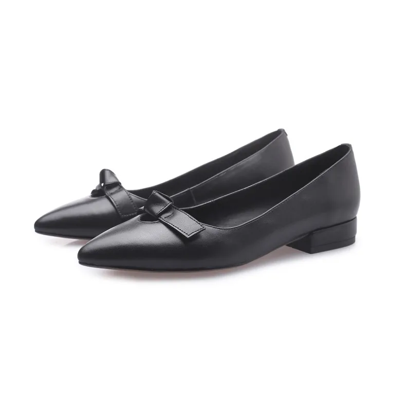 Туфли лодочки женские на высоком каблуке заостренный носок бант высокий каблук