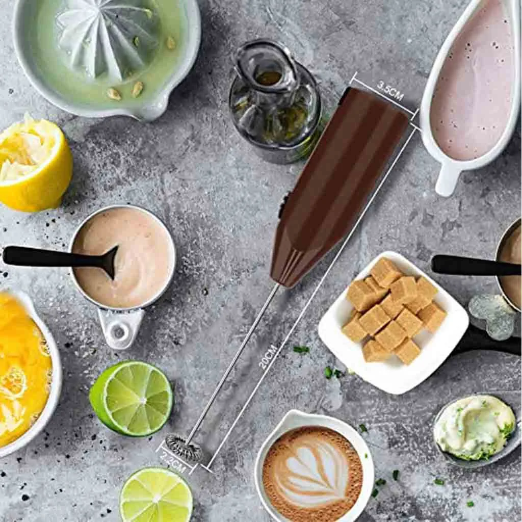 Electric Milk Frother Drinks Foamer Coffee Whisk Mixer Handle Stirrer Egg Beater Stirring Tool Mixer#25 | Дом и сад