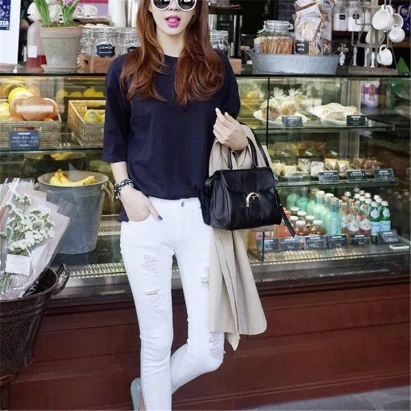 

CBAFU Loose Cotton T shirt Women Couple Lovers Solid Casual Tee Shirts Oversized Loose Boyfriend Short Sleeve Vintage Tops F548