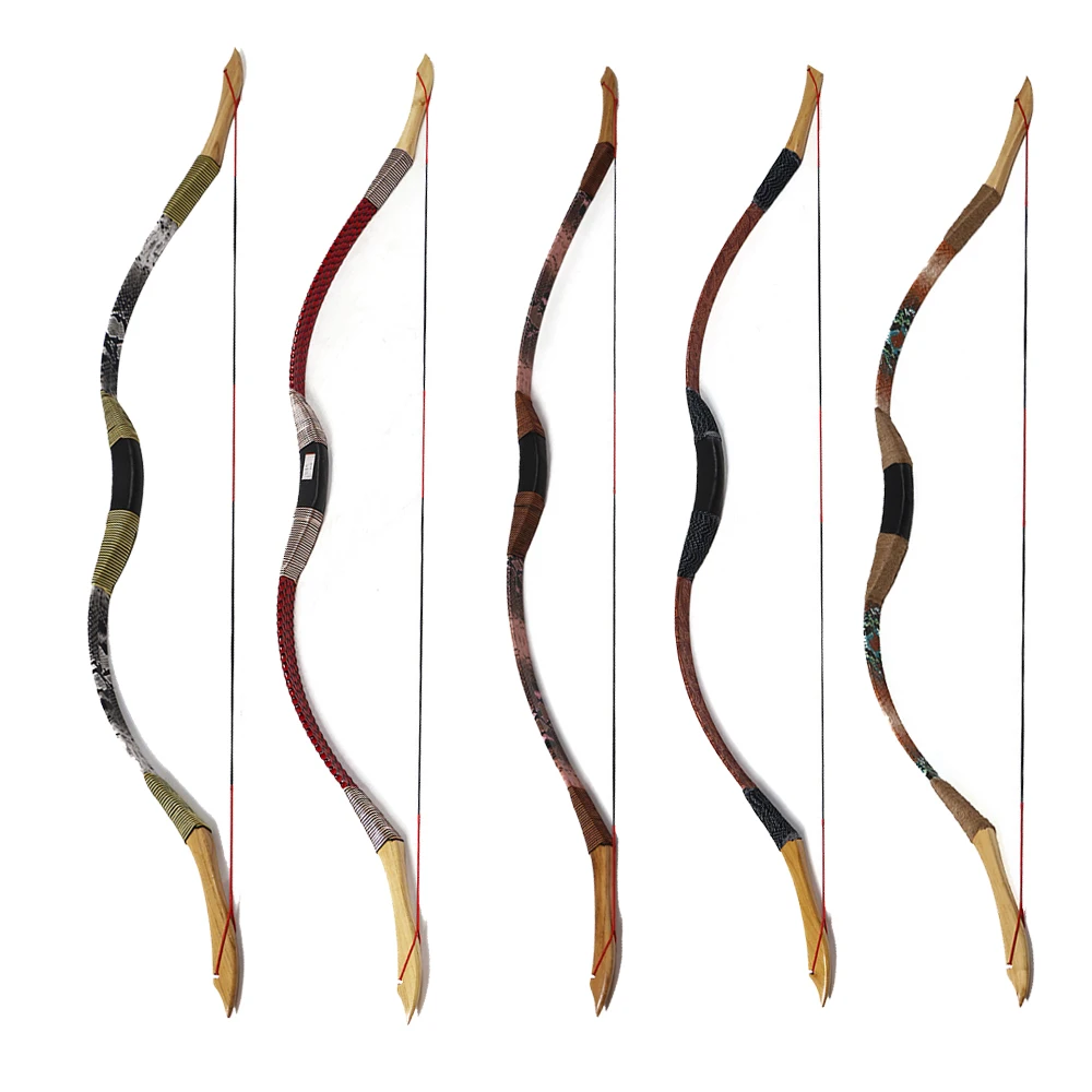 Многоцветный Деревянный игровой лук для стрельбы из лука традиционный