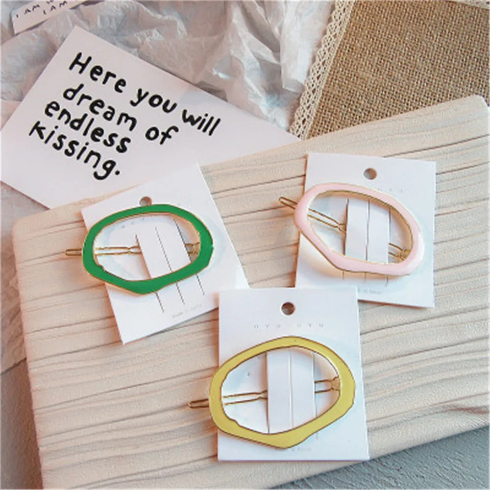 

1pc Geometric Jewelry Girl Women Korea Metal Hair Clips Hair Accessories For Women Girls Hair Styling
