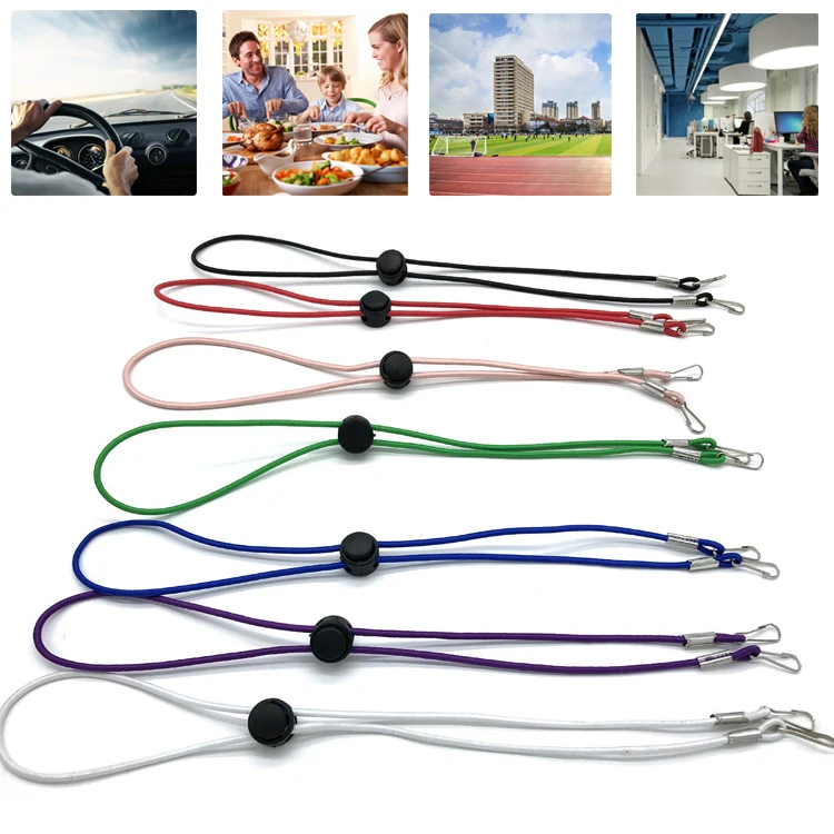 

10pcs Multi-Purpose Hooks Mask Hanging Rope Face Mask Lanyard Mask Holder Adjustable Traceless Ear Hanging Rope Two Hooks