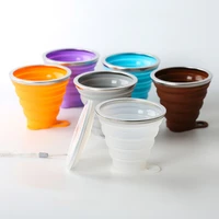food grade silicone folding cup 270ml outdoor travel sport portable telescopic drinking cup tazas plegables drinkware da60zdb