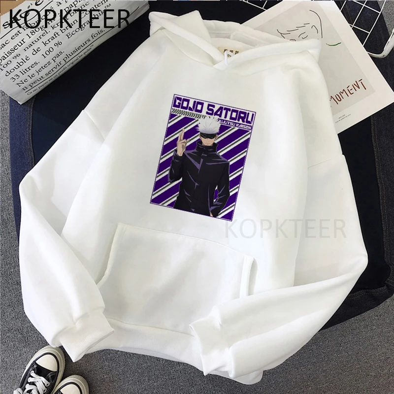 

Jujutsu Kaisen Gojo Satoru 90s Funny Hoodies Men Women Harajuku Clothes Aesthetic Japanese Anime Streetwear Ulzzang Hoodies