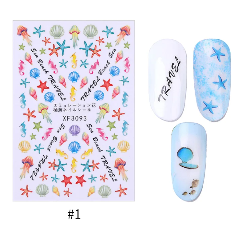 16 Стикеры 3D на ногти Nail Art Переводные картинки, украшения для ногтей, переводные наклейки, милые красные Летающие птицы, аксессуары для дизайна ногтей - Цвет: 16
