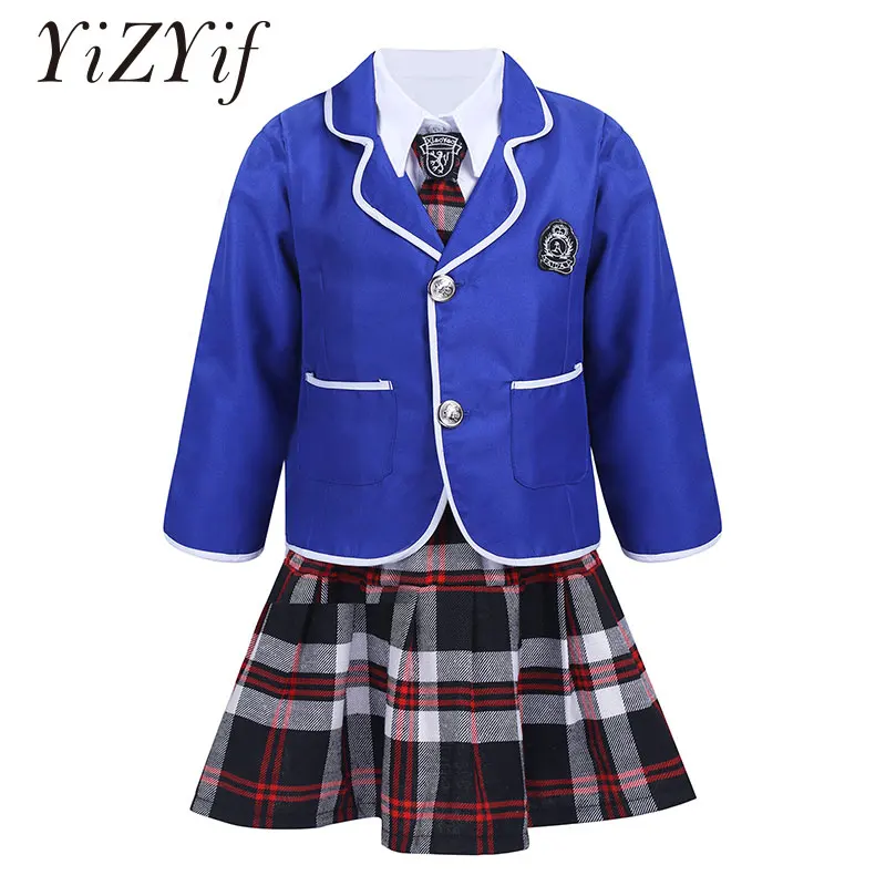 Комплект школьной формы для девочек японская рубашка с длинным рукавом