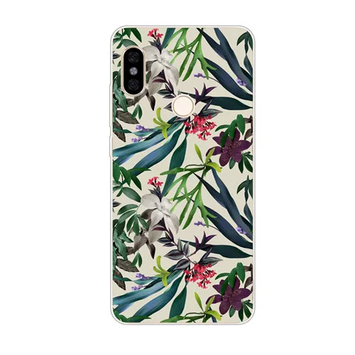 Xiaomi mi a2 lite чехол, силиконовая Мягкая задняя крышка из ТПУ с цветочным рисунком для xiaomi mi a3 lite Защитные чехлы для телефонов - Цвет: LL22