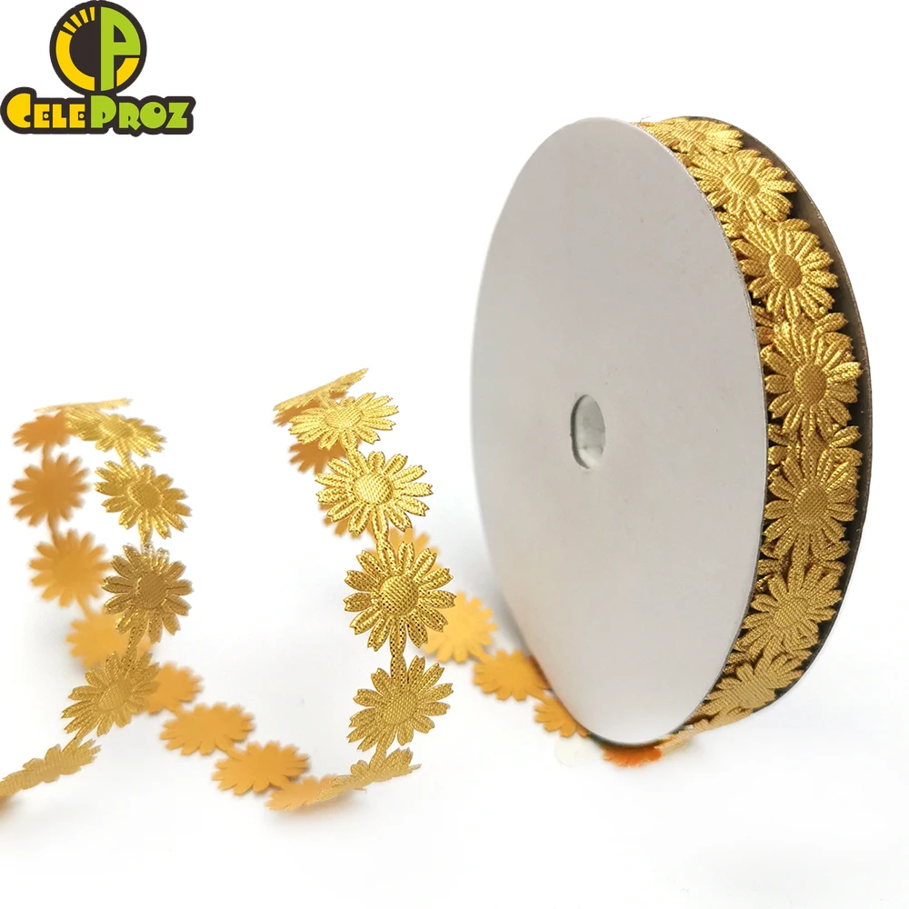 5 ярдов лента с маргаритками цветочное кружево для одежды швейная ткань