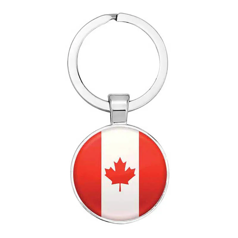 Флаг США Великобритания Россия брелок Испания бижутерия со стеклянными