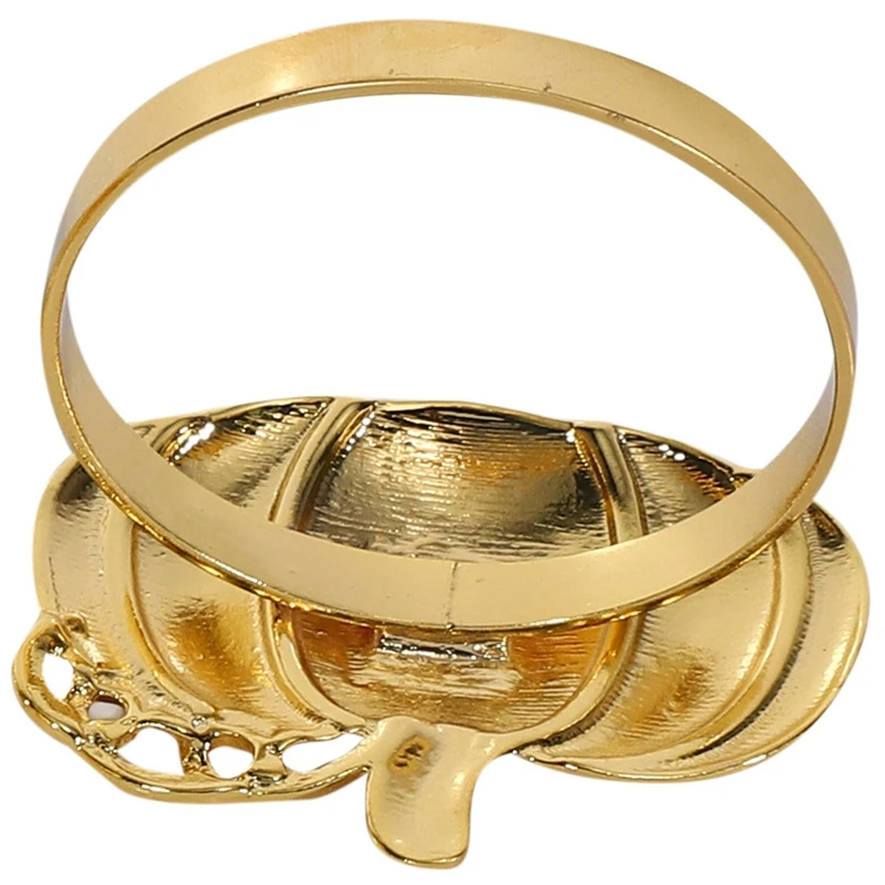 

Halloween Thanksgiving Decoration Halloween Tissue Ring Pumpkin Napkin Ring Napkin Holder Napkin Buckle 12Pcs