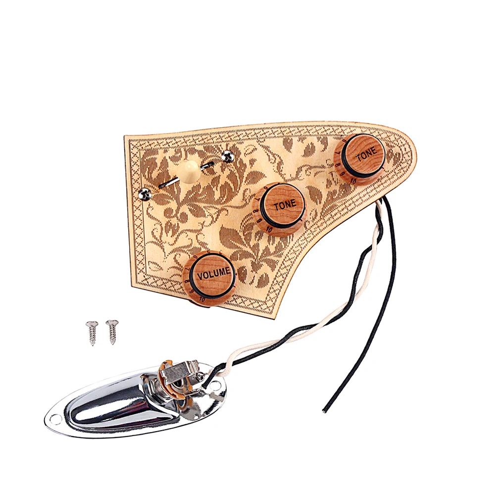 1 шт. жгут проводов для гитары прочная розетка ручка управления переключатель бас