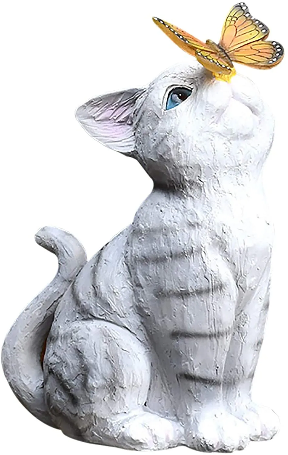 

Personalized Garden Statue Balcony Decoration Cute Cat Solar Furnishings Birthday Mini Resin Garden Decorations Craft Gift