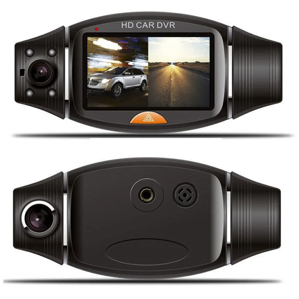 Автомобильный видеорегистратор с двумя объективами 5 миллионов пикселей угол
